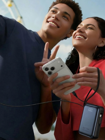 ECTRA Nano Power Bank 45W Built-In USB-C Cable P1001